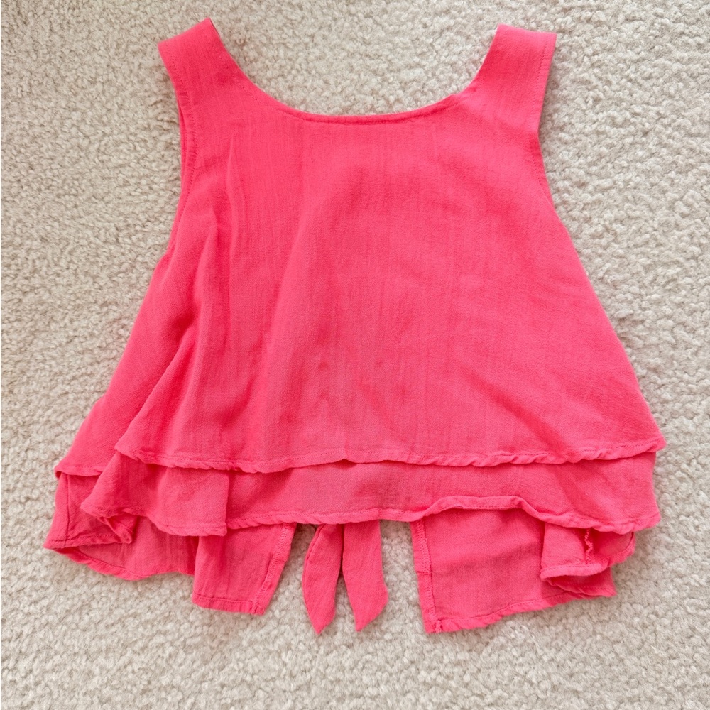 Altred state bow tie back cropped tank